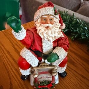 Possible Dreams Clothtique “Holiday Traffic” Santa